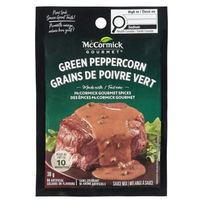 McCormick Mélange À Sauce, Grains De Poivre Vert 38 g, 6,55 $/100g
