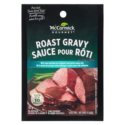 McCormicks 25% Less Salt Roast Gravy 32 g, $7.16/100g