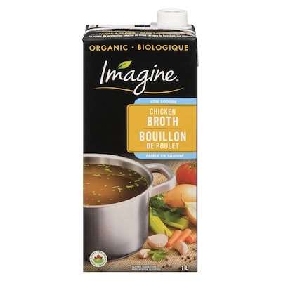 Imagine Organic Low Sodium Chicken Broth 1 l, $0.45/100ml