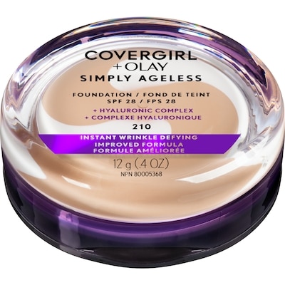 CoverGirl Fond de teint Simply Ageless, ivoire classique 12 g, 1,67 $/1ch