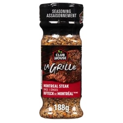Club House La Grille Bifteck montreal 188 g, 2,66 $/100g