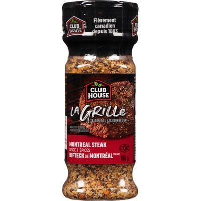 Club House La Grille Biftek de montréal épices assaisonnement 188 g, 4,78 $/100g