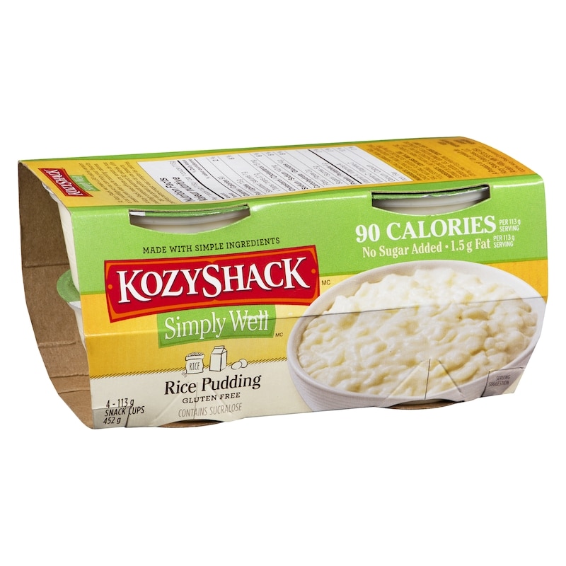 Rice Pudding Cups No Sugar Added