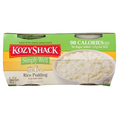 Rice Pudding Cups No Sugar Added