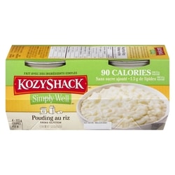 Kozy Shack Pouding au riz sans sucre 4x113.0 g, 0,99 $/100g