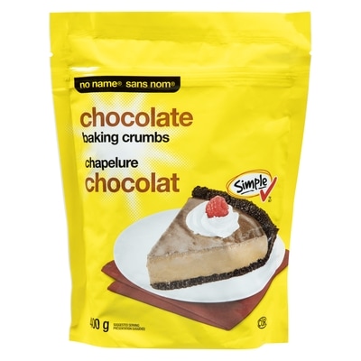 No Name Chocolate Baking Crumbs 400 g, $1.00/100g