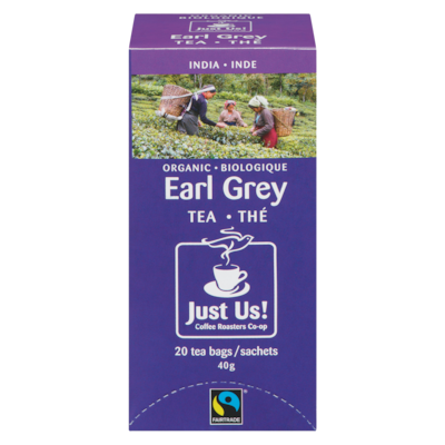 Just Us Thé Earl Grey biologique 40 g, 11,23 $/100g