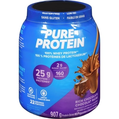 Pure Protein 100% Whey, Rich Chocolate 907 g, $3.09/100g