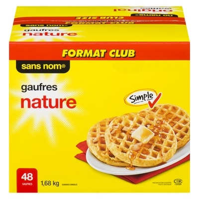 Sans Nom Gaufres nature 1680 g, 0,68 $/100g