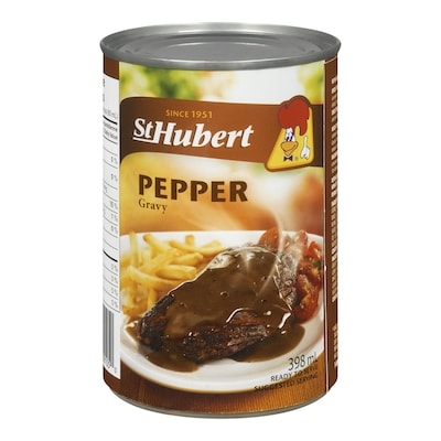 St Hubert Pepper Gravy 398 ml, $0.60/100ml