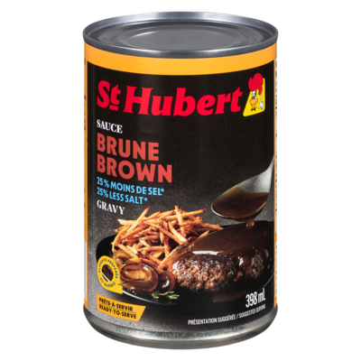 St Hubert Brown Sauce, Less Salt 398 ml, $0.55/100ml