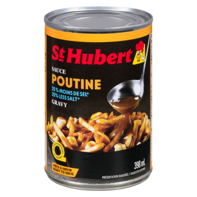 St Hubert Sauce à teneur réduite en sel, brune 398 ml, 0,63 $/100ml