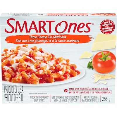 Smart Ones Smart Ones Three Cheese Ziti Marinara Frozen Meal 255 g, $1.76/100g