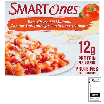 Smart Ones Smart Ones Three Cheese Ziti Marinara Frozen Meal 255 g, $1.76/100g