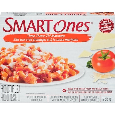 Smart Ones Zitis Aux Trois Fromages Et À La Sauce Marinara Surgelés Smart Ones 255 g, 1,76 $/100g