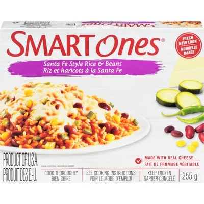 Smart Ones Riz Et Haricots À La Santa Fe Surgelé Smart Ones 255 g, 1,76 $/100g