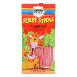 Kosher Sour Sticks, Strawberry