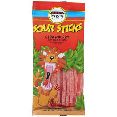 Paskesz Bâtons surs fraise casher 100 g, 5,49 $/100g