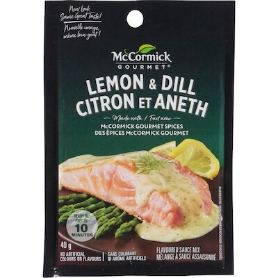 McCormick Mélange À Sauce, Citron Et Aneth 40 g, 6,23 $/100g
