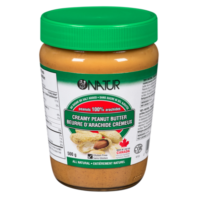 Natur Peanut Butter, Creamy 500 g, $1.16/100g