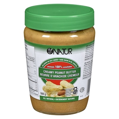 Natur Peanut Butter, Creamy 500 g, $1.40/100g