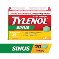 Tylenol Extra Strength Sinus Daytime eZ Tablets 20 ea, $0.52/1ea
