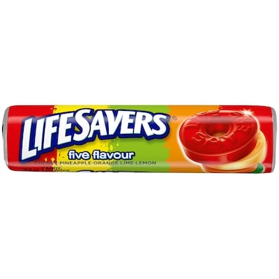 LIFESAVERS Hard Candy Roll, Five Flavours 20x32.0 g, $2.58/100g