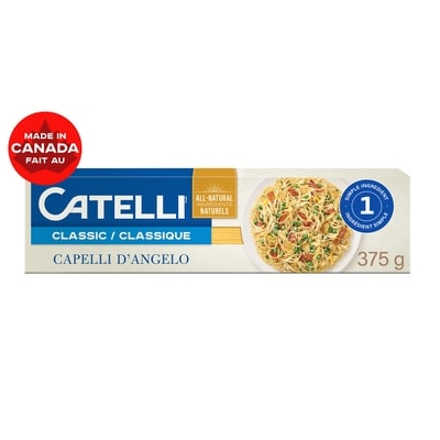 Catelli Pâtes Classiques, Capelli D'Angelo 375 g, 0,61 $/100g