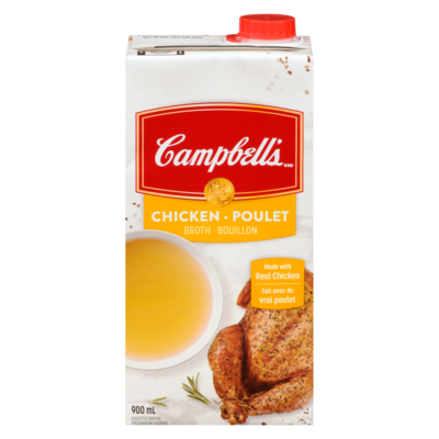 Campbell's Chicken Broth 900 ml, $0.28/100ml