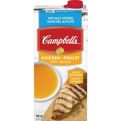 Campbell's No Salt Added Chicken Broth 900 ml, $0.28/100ml