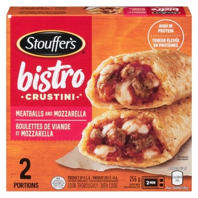 Stouffers Crustini, Meatballs & Mozzarella 256 g, $1.87/100g