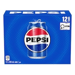 Pepsi Soda,12-pack 12x355.0 ml, $0.21/100ml