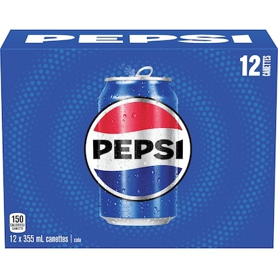 Pepsi Boissons gazeuses, 12 cannettes 12x355.0 ml, 0,20 $/100ml