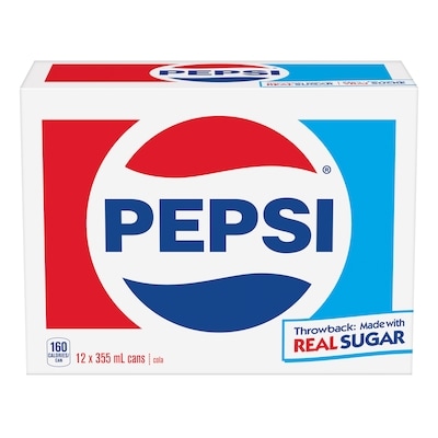 Pepsi Throwback Soft Drink 12x355.0 ml, $0.21/100ml