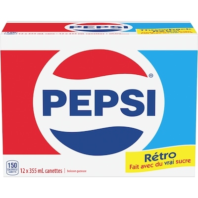 Pepsi Boisson gazeuse Rétro paquet de 12 12x355.0 ml, 0,18 $/100ml