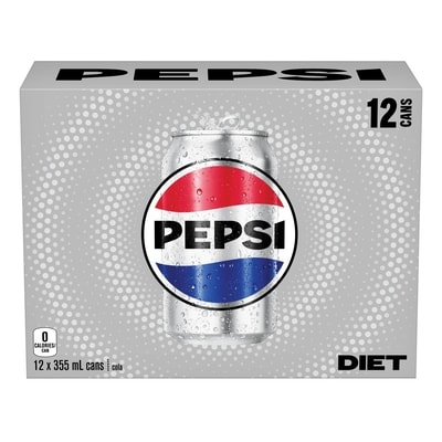 Pepsi Diet Cola 12x355.0 ml, $0.18/100ml