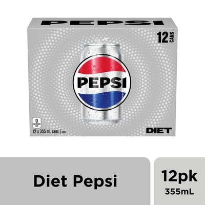 Pepsi Diet Soda 12x355.0 ml, $0.20/100ml