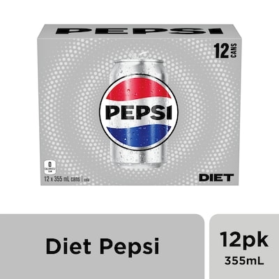 Pepsi Pepsi Diète Boissons gazeuses 12x355.0 ml, 0,21 $/100ml