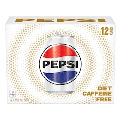 Pepsi Diet Caffeine Free Cola 12x355.0 ml, $0.21/100ml