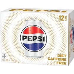 ヘブンセント　クリープ Pepsi Diet Soda Caffeine Free, 12-pack - 12x355.0 ml | Zehrs