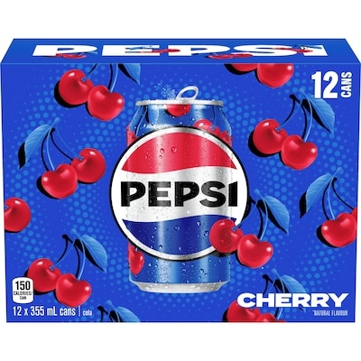 Pepsi Wild Cherry Soda 12x355.0 ml, $0.17/100ml
