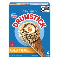 Nestlé Drumstick Vanilla Caramel Cones 4x140.0 ml, $0.71/100ml