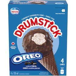 Nestlé Frozen Dessert Cones 135 ml, $1.29/100ml