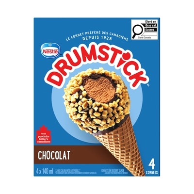 Nestlé Drumstick Cornets Chocolat 4x140.0 ml, 0,71 $/100ml