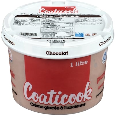 Coaticook Crème Glacée À L'Ancienne Chocolat 1 l, 0,45 $/100ml