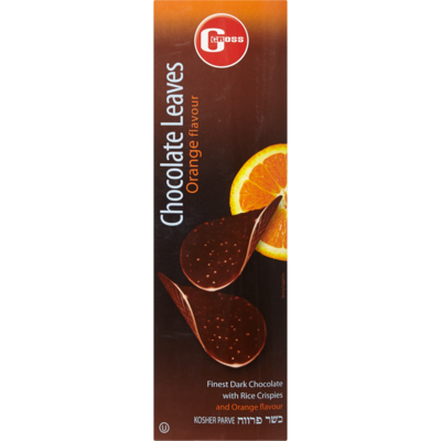 Gross Chocolate Leaves, Orange 125 g, $10.00/100g