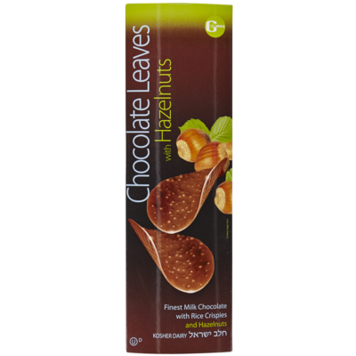 Gross Hazelnuts Chocolate Leaves 125 g, $10.00/100g