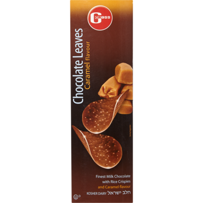 Gross Chocolate Leaves, Caramel 125 g, $10.00/100g