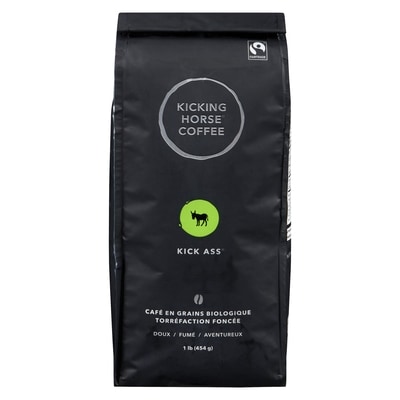 Kicking Horse Café En Grains Biologique Équitable Torréfaction Foncée, Kick Ass 454 g, 5,94 $/100g