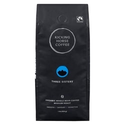 Kicking Horse Organic Fairtrade Medium Roast Whole Bean Coffee, Three Sisters 454 g, $3.74/100g